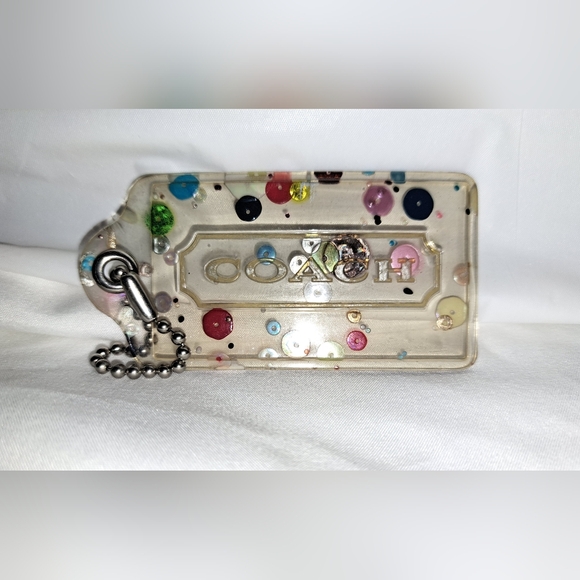 Vintage Coach Poppy Confetti Hangtag
